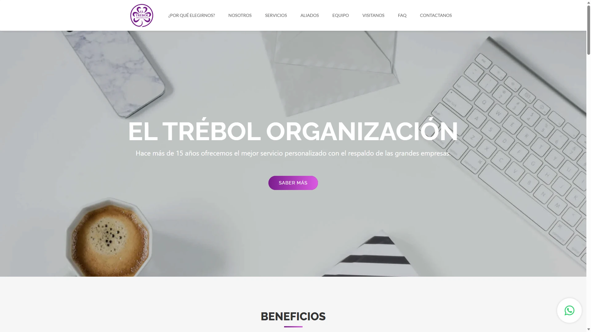 El Trébol Organización: desktop screenshot 01.
