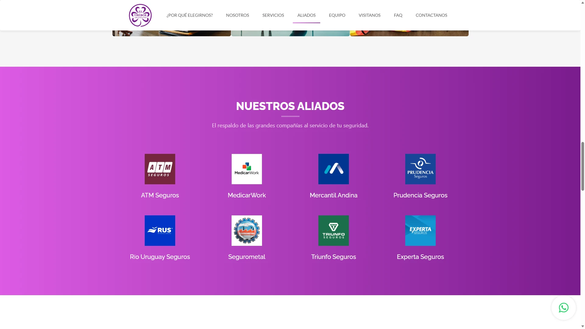 El Trébol Organización: desktop screenshot 05.