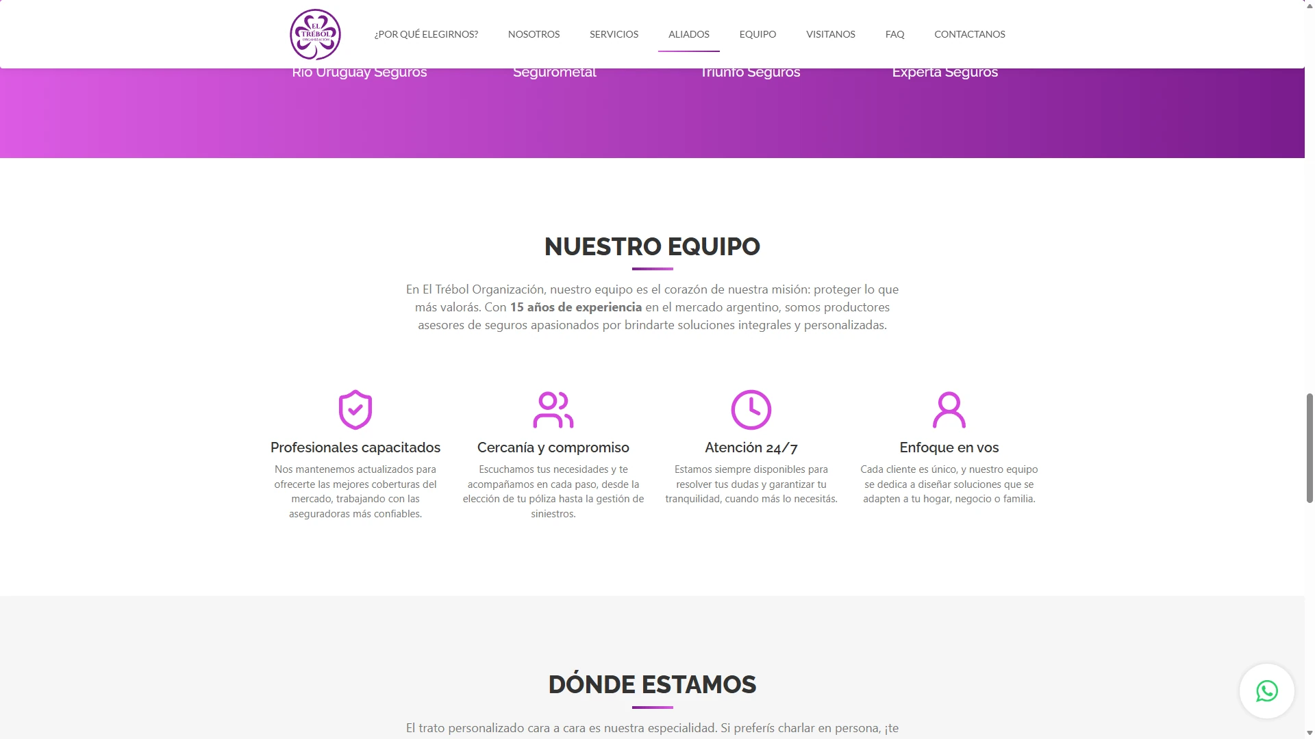El Trébol Organización: desktop screenshot 06.