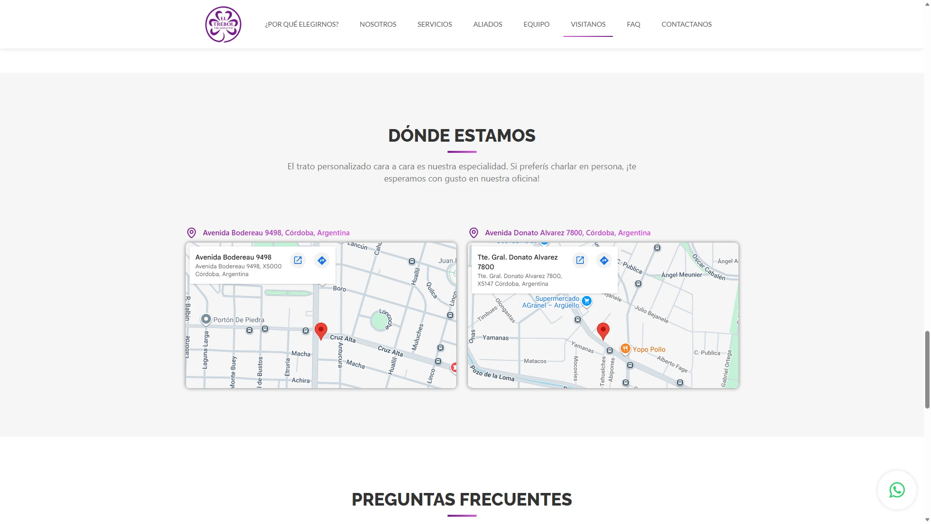 El Trébol Organización: desktop screenshot 07.