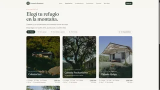 Cabin catalog and availability filters.