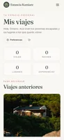 Guest area and trip history.