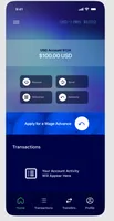 Account balance and financial actions.