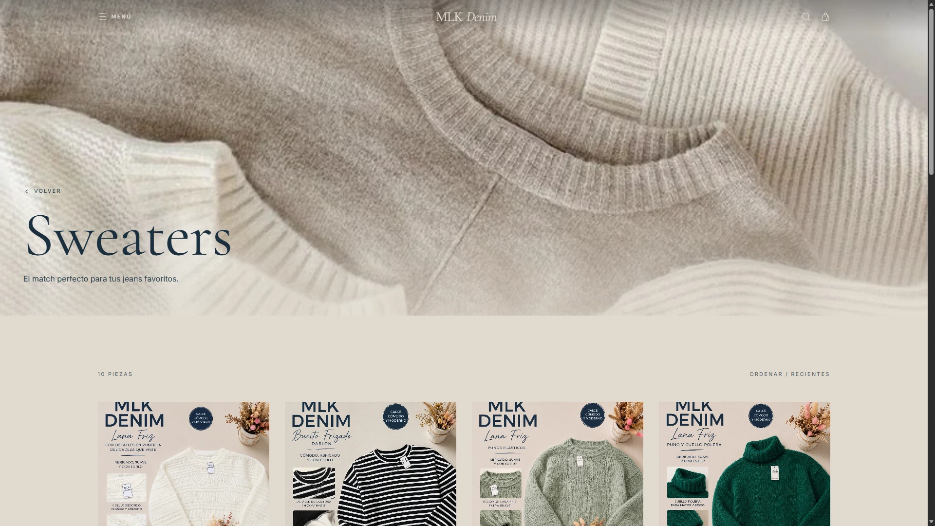 Sweater collection.