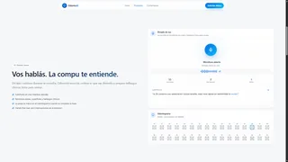 Voice dictation and clinical chart interface preview.