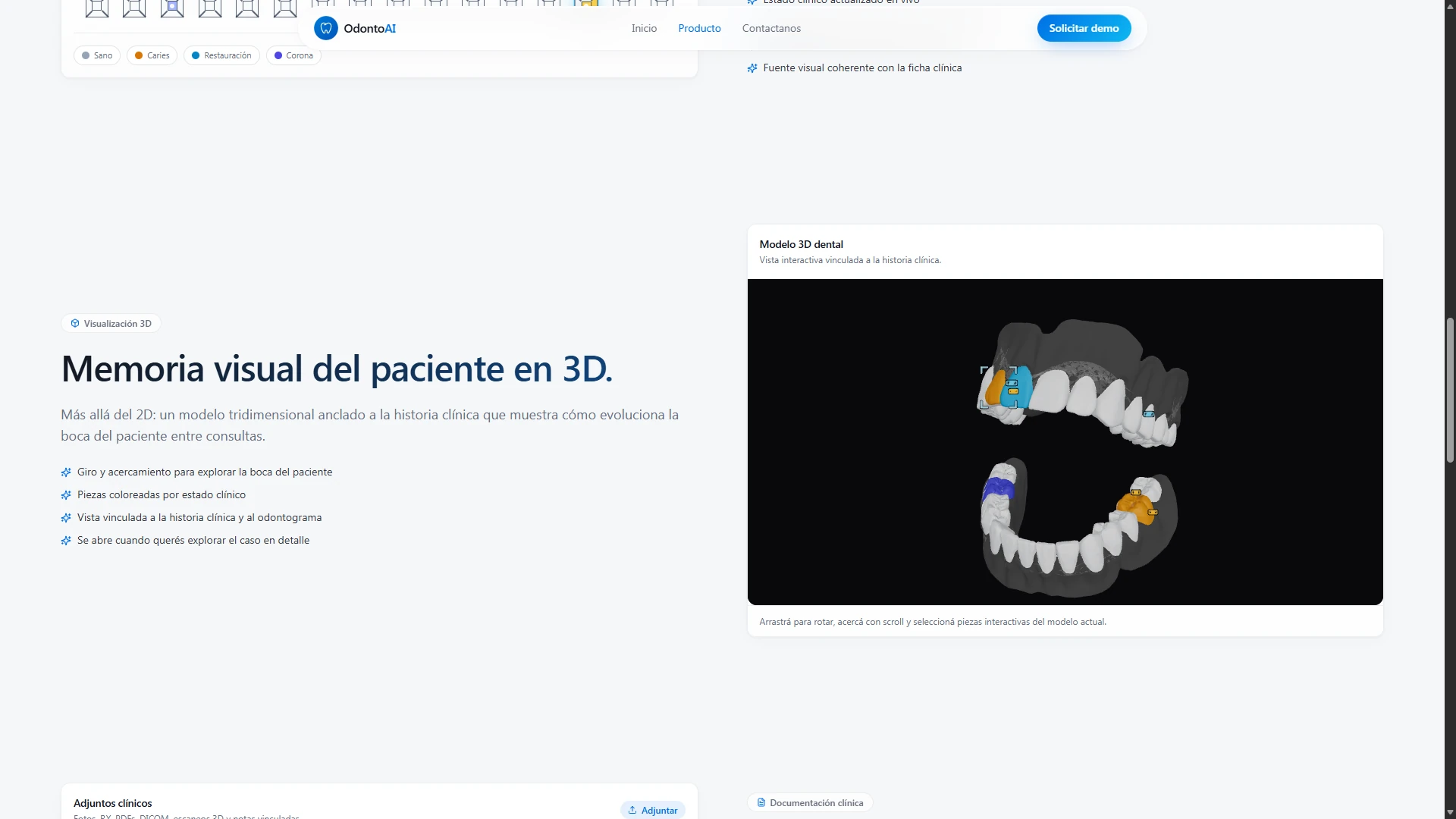 Interactive 3D dental visualization preview.