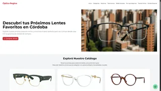 Optical shop website and eyewear catalog.