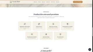 Artisanal production and product presentation.