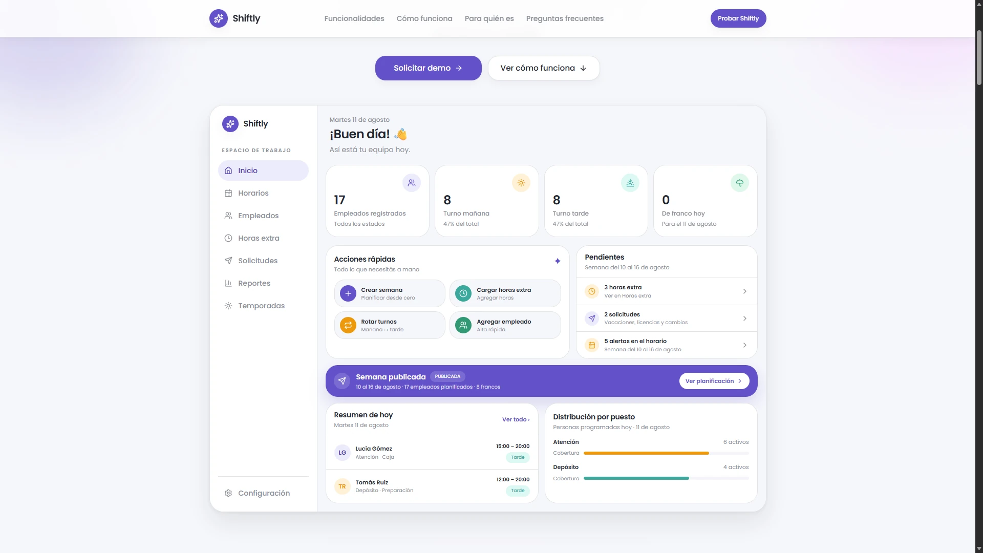 Operations dashboard preview.