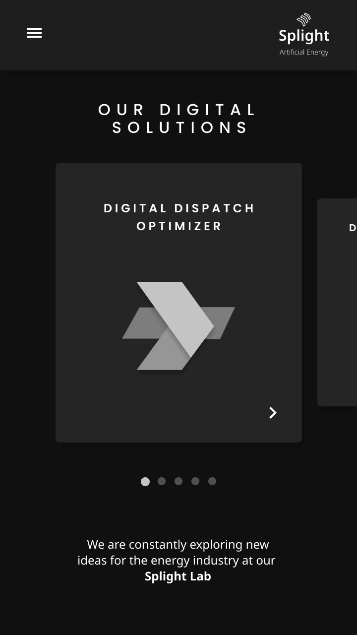 Original website: digital solutions carousel.